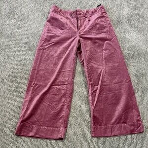 Wide Leg Corduroy Pants in Dusty Rose